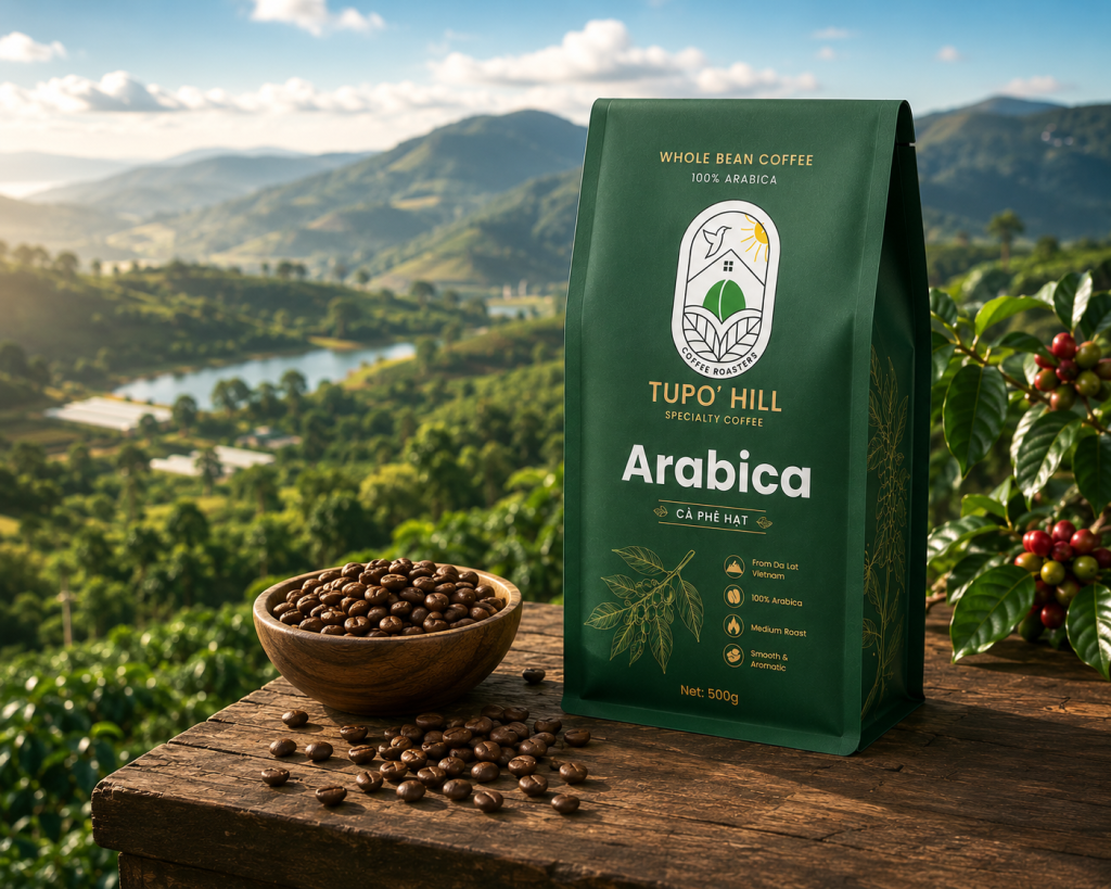 Cà phê hạt Arabica gói 500G